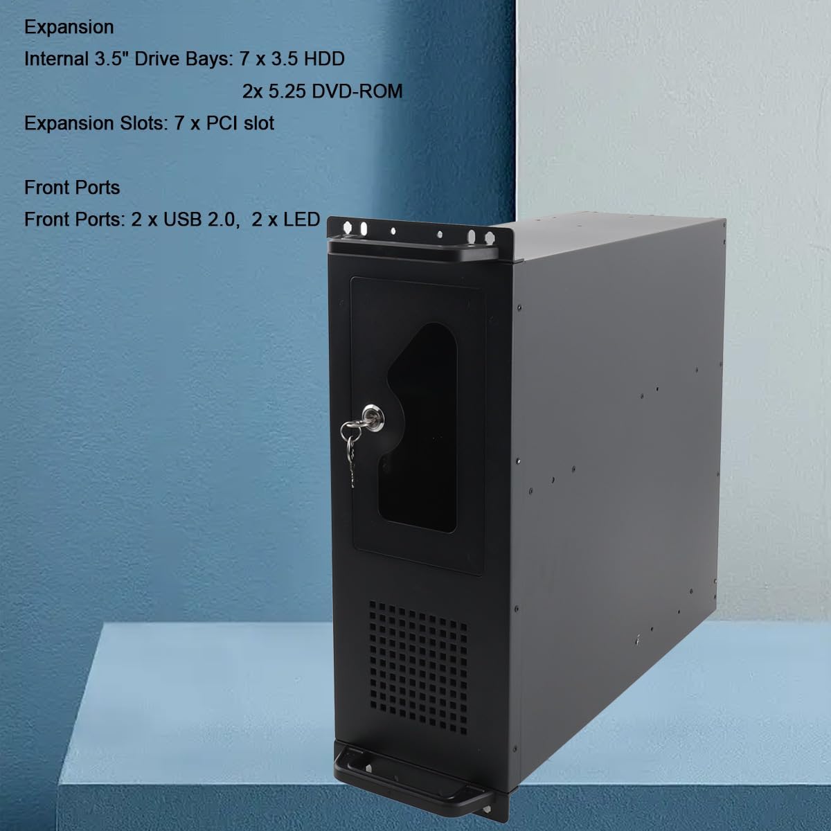4U Wall Mount Network Cabinet Locking Door Server Rack