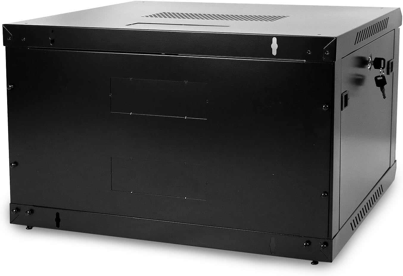 6U Network Server Cabinet 24 Inch Deep Glass Door
