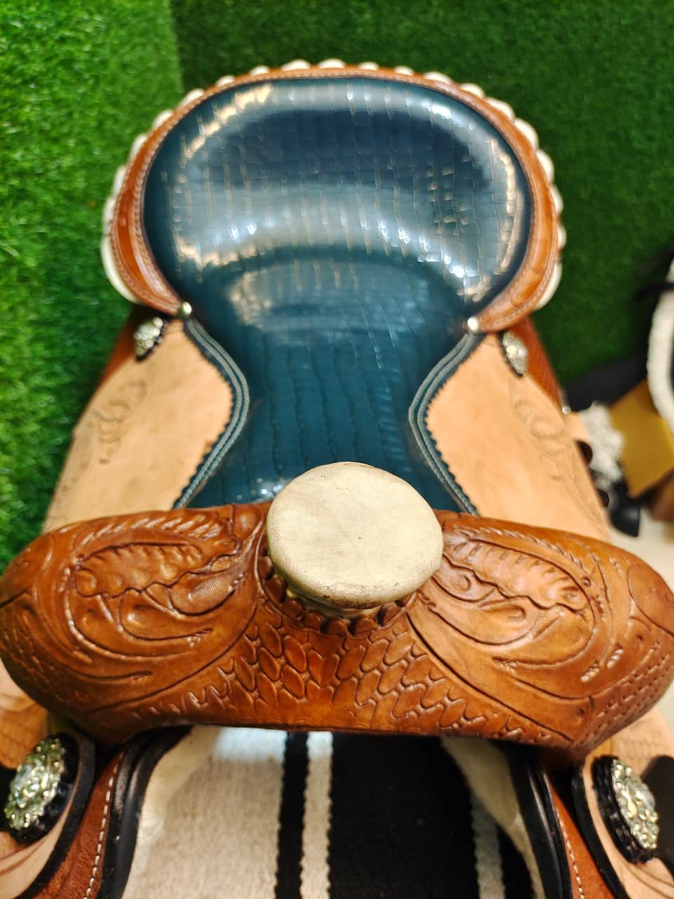 Leather Western Horse Saddle 11.5 Inch Barrel Trail Seat