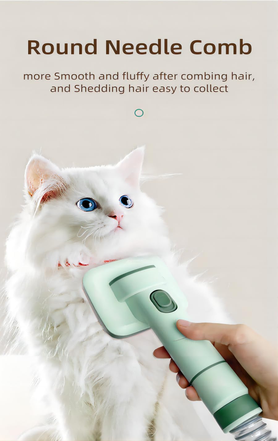 Pet Grooming Vacuum 5 in 1 Dog Hair Remover 3.2L Low Noise