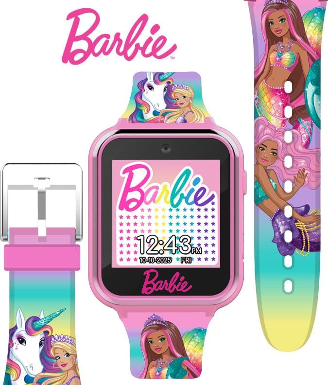 Kids Pink Smart Watch Camera Games Unicorn Mermaid