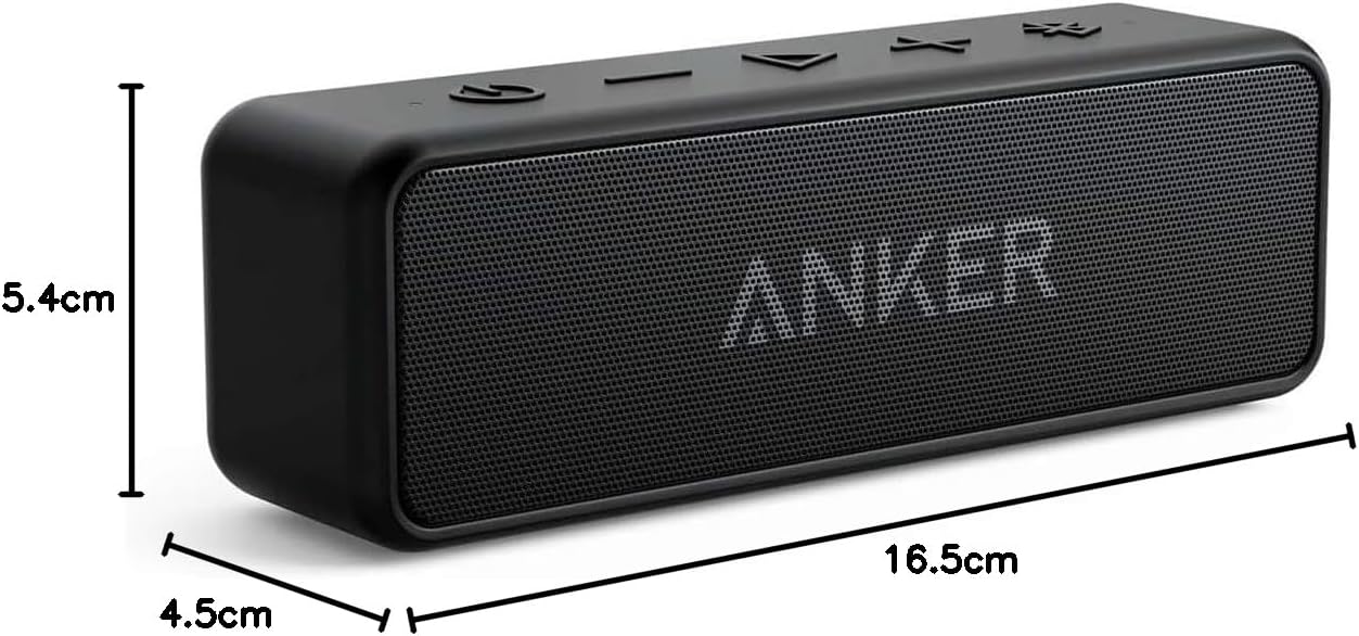 Portable Bluetooth Speaker 12W Stereo Bass Waterproof 24 Hour