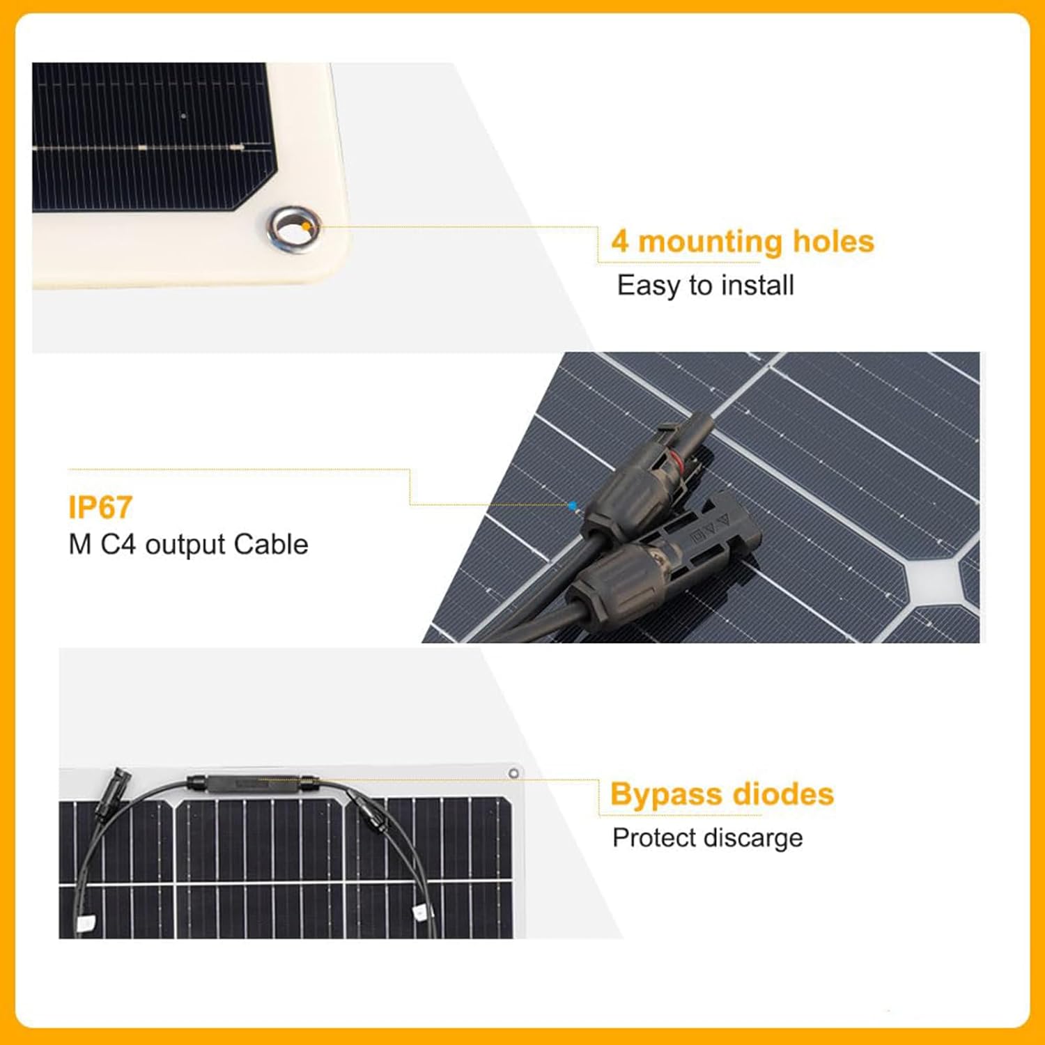 200W 12V Flexible Solar Kit 2 x 100W Panels 20A Regulator