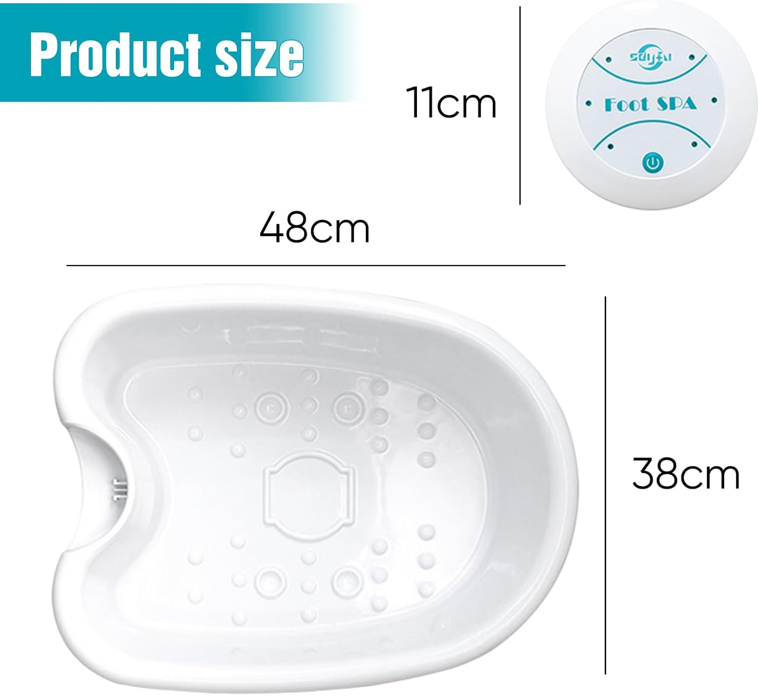 Ionic Detox Foot Bath Machine Portable Foot Spa Collapsible Basin