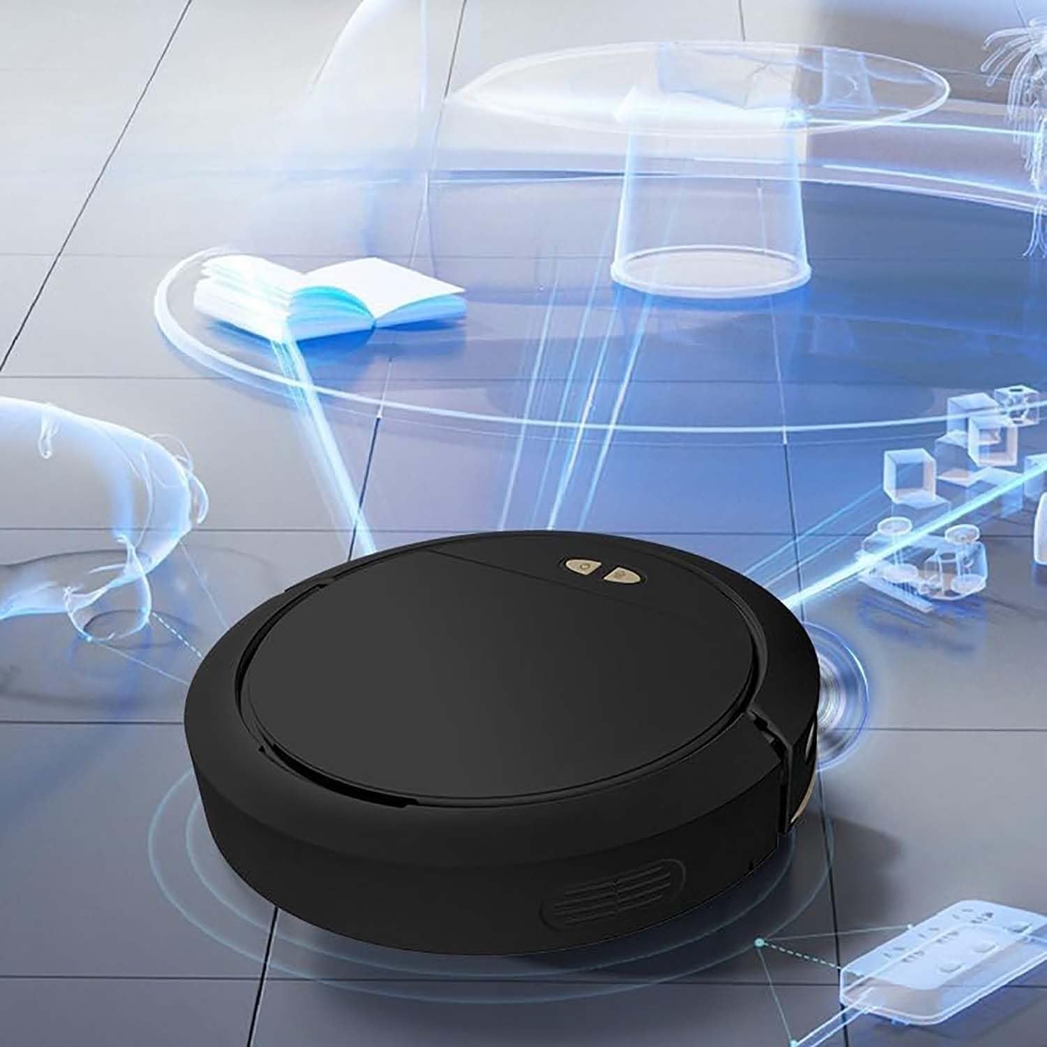 Robot Vacuum Mop Smart Mapping App Control Self Charging Slim Quiet