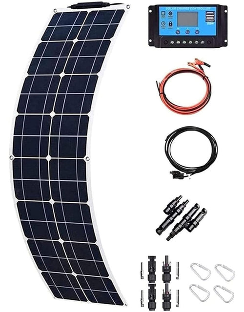 200W Flexible Solar Panel Kit 12V 24V Charge Controller Cable