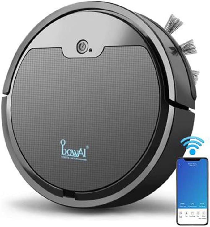 Robot Vacuum Mop WiFi App Control Slim Quiet Auto Clean