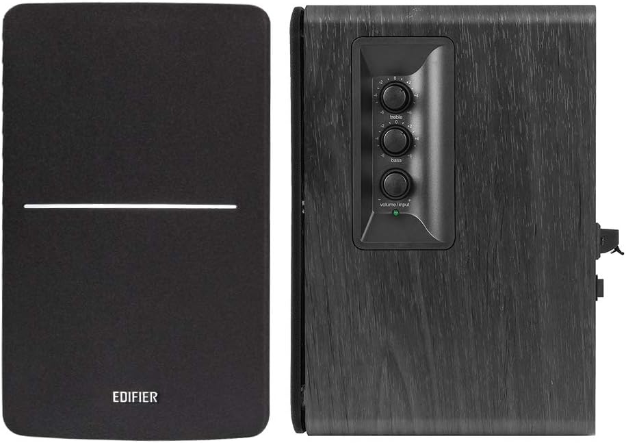 Bluetooth Bookshelf Speakers 42W HiFi Optical RCA Studio Sound