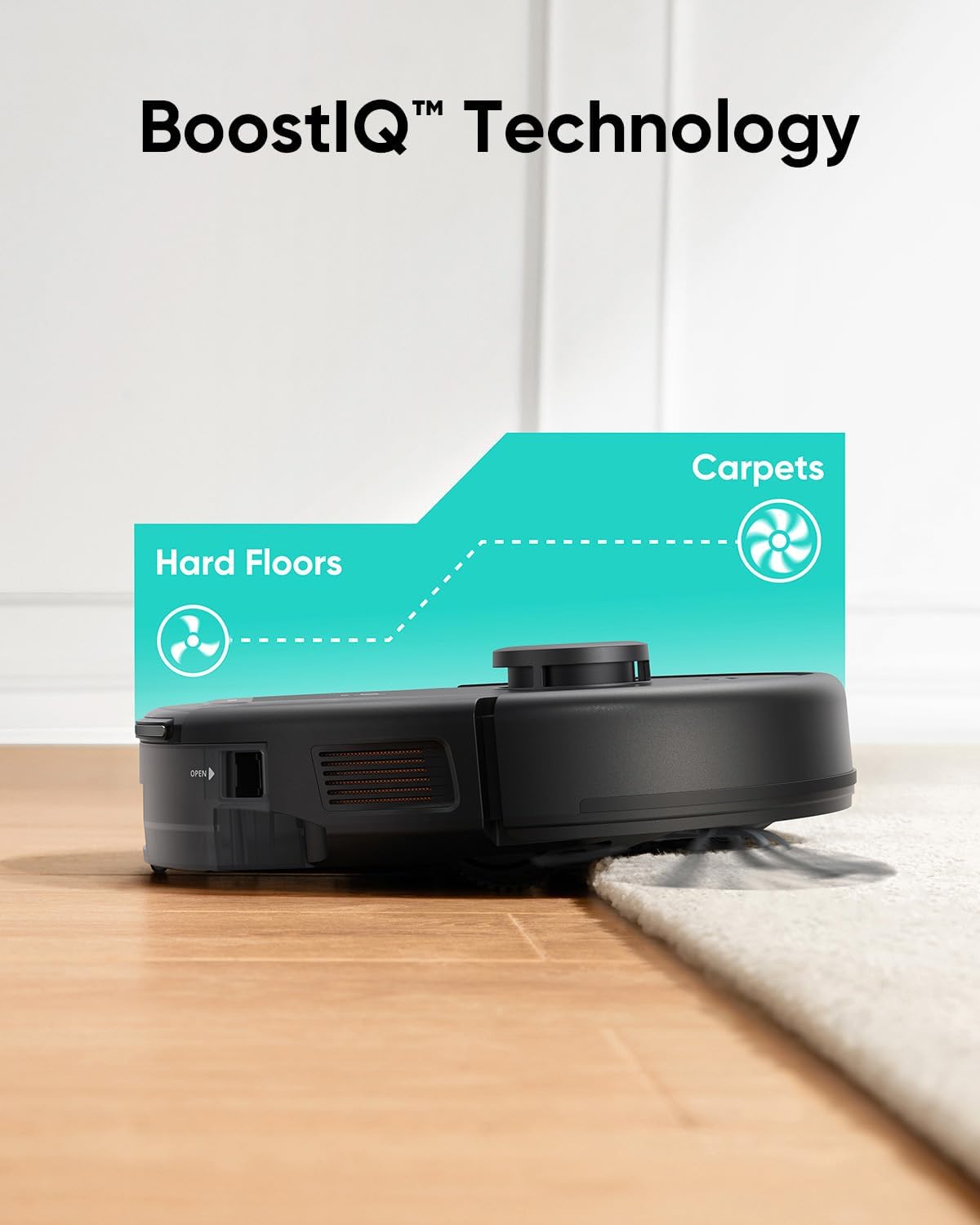 Robot Vacuum 5000Pa LiDAR Smart Mapping App Pet Hair + Body Scale