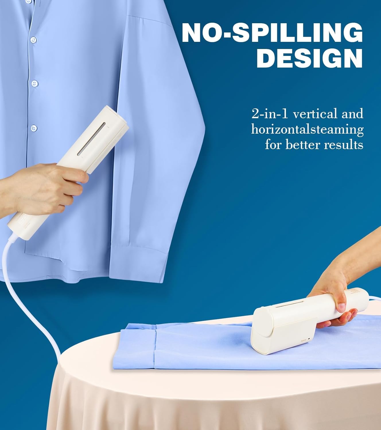 Mini Travel Garment Steamer Portable Iron Fast Heat Wrinkle Remover