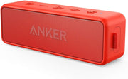 Red Portable Bluetooth Speaker 12W Bass IPX7 Waterproof 24H