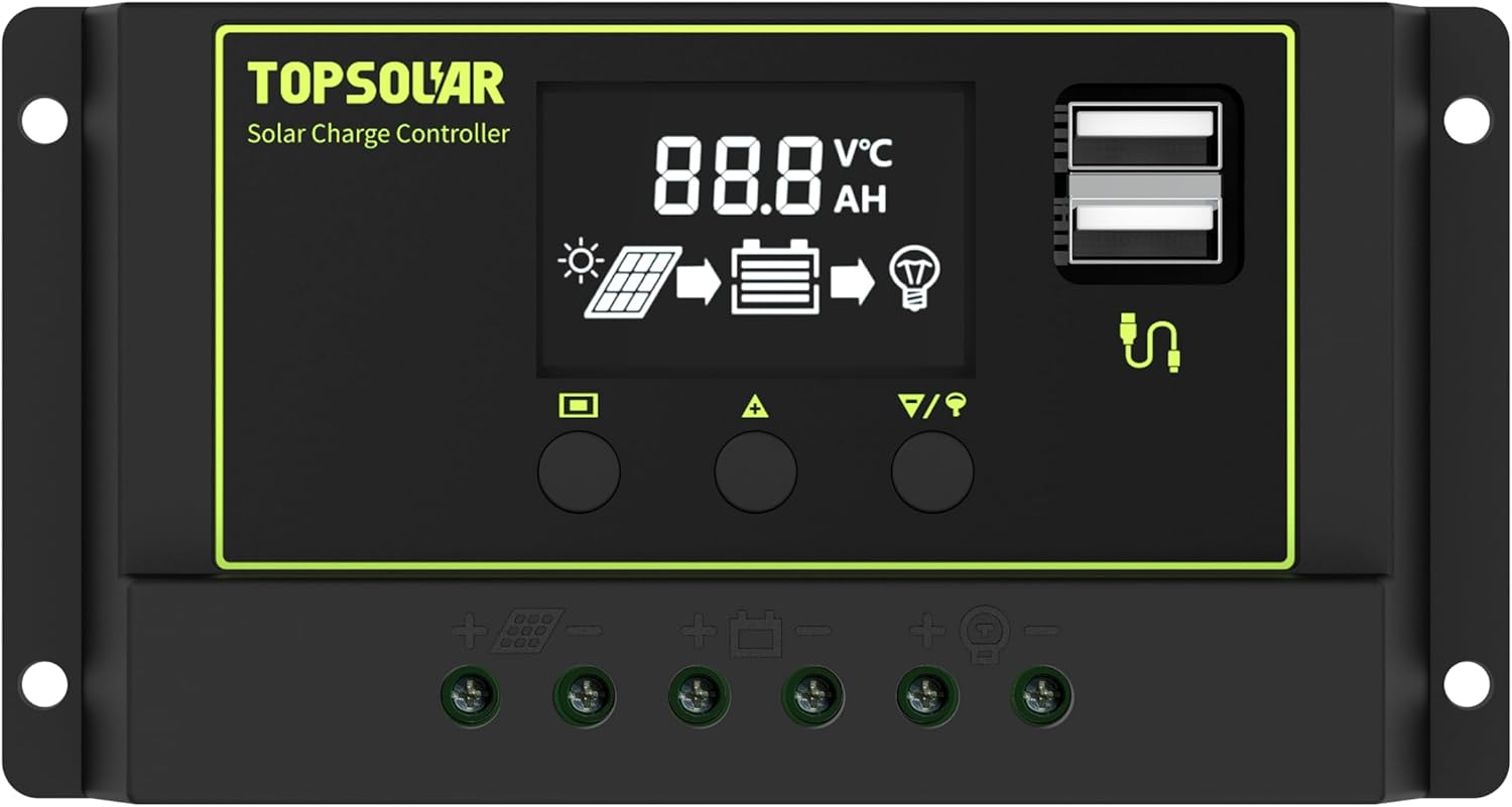 100W 12V Solar Panel Kit Mono RV Off Grid Controller Cables Mount
