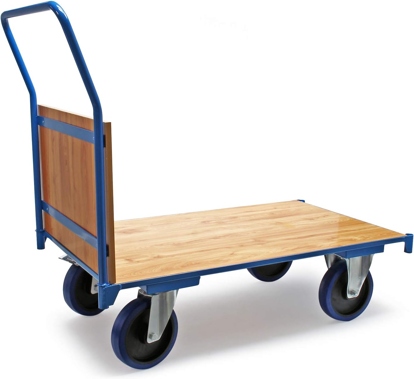 600KG Platform Transport Trolley 100x60cm Brake Wheels