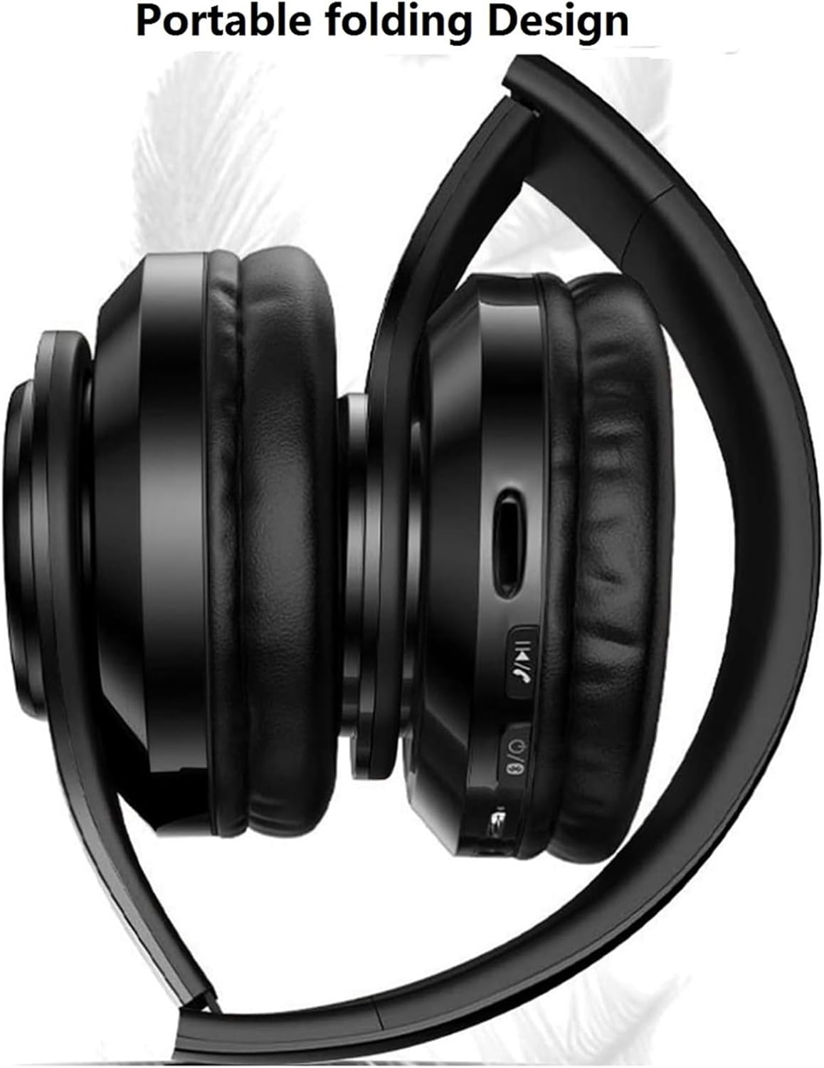 Bluetooth Over Ear Headphones Foldable Wireless Mic FM SD
