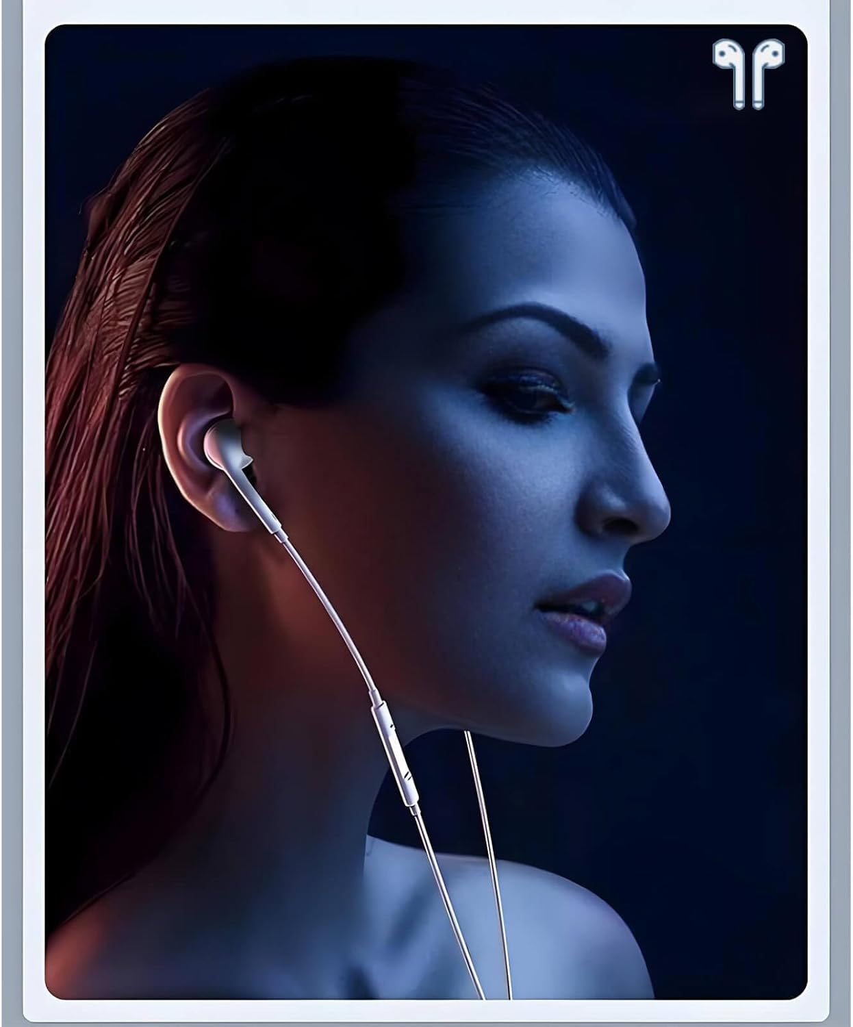USB C Wired Earbuds In Ear Headphones Mic Volume Control 2 Pack