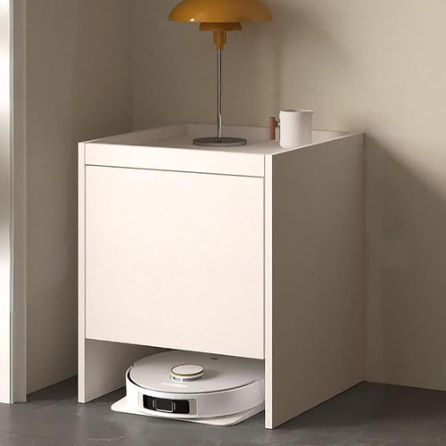Robot Vacuum Storage Cabinet Side Table Hidden Organizer Pull Out Shelf