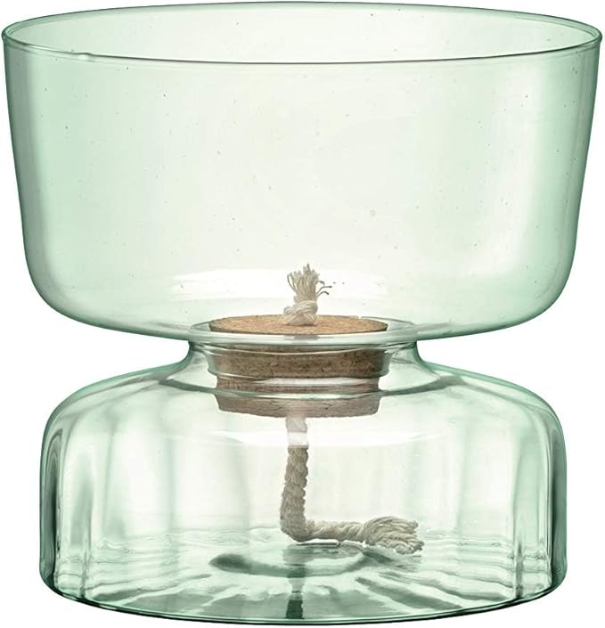 Self Watering Glass Planter 22cm Indoor Plant Pot Cork Lid