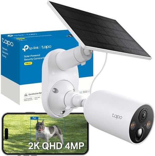 2K QHD Wireless Outdoor Security Camera Solar AI No Fee