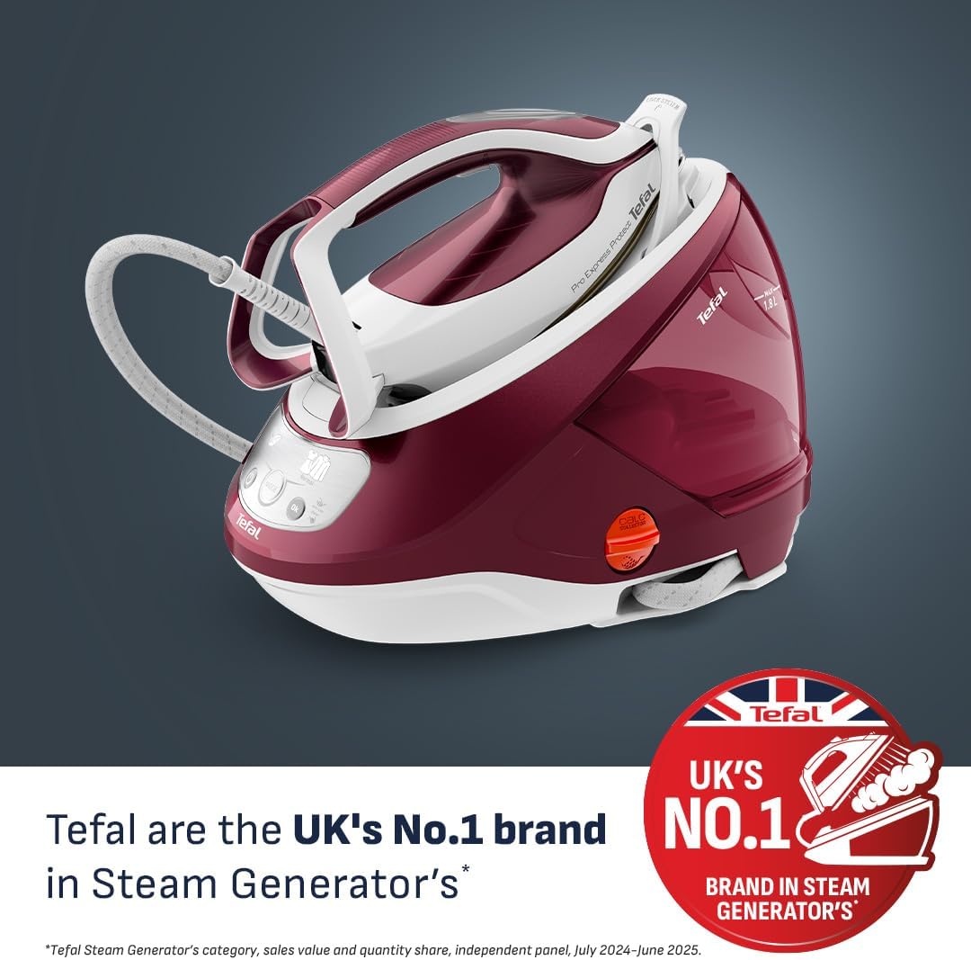 2600W Steam Generator Iron 7.5 Bar 540g Boost 1.8L Tank Soleplate