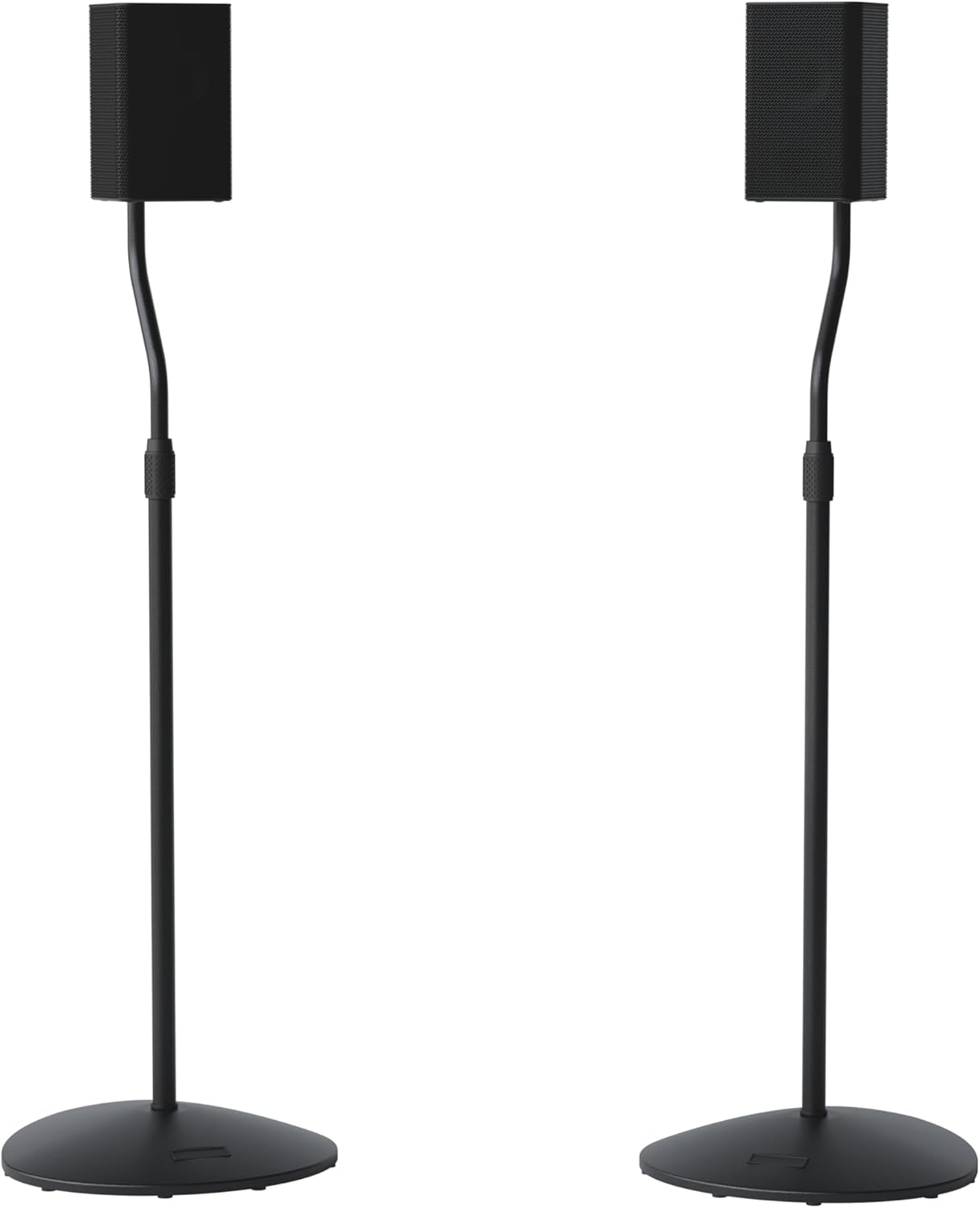 Speaker Stands Adjustable Height 28 to 38 Inch Steel Pair
