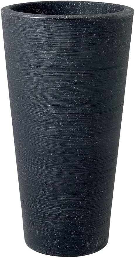 Tall Granite Effect Planter 75cm Large Outdoor Plant Pot 54L