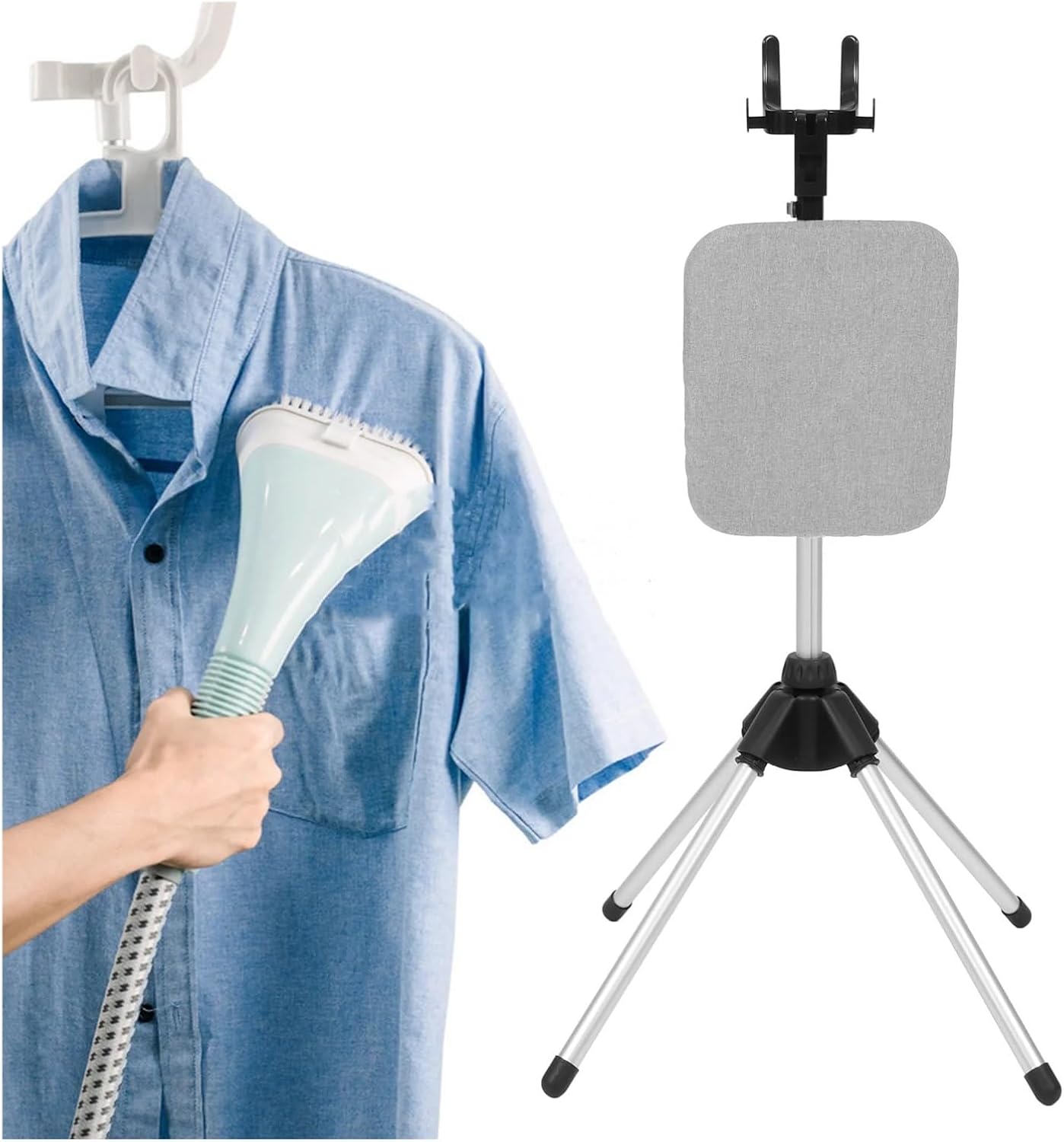 Clothes Steamer Stand Folding Ironing Rack Adjustable Hanger Board