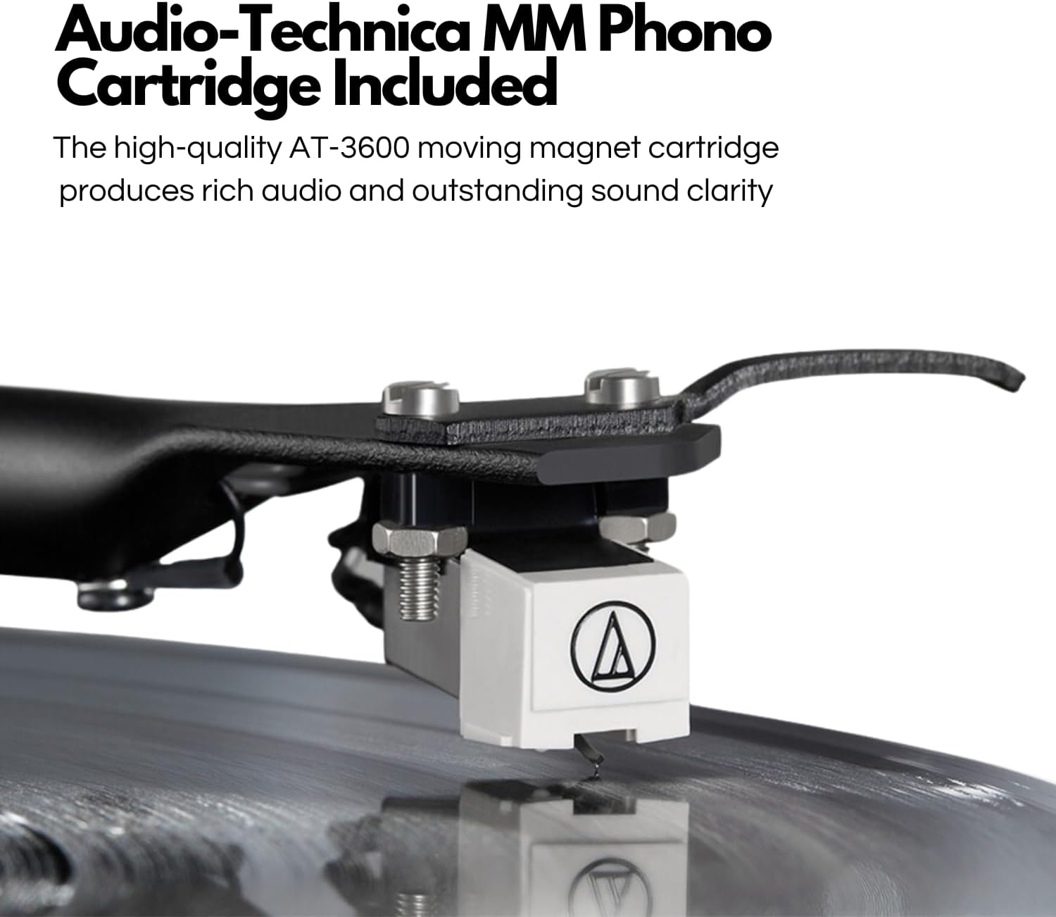 Clear Acrylic Record Player With Wireless Speakers