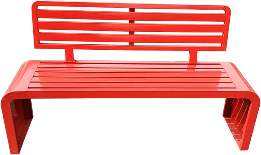 3 Seater Metal Garden Bench 150cm Weatherproof Outdoor Patio Seat