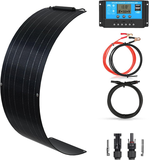 50W Flexible Solar Panel 12V Lightweight Mono RV Boat Roof