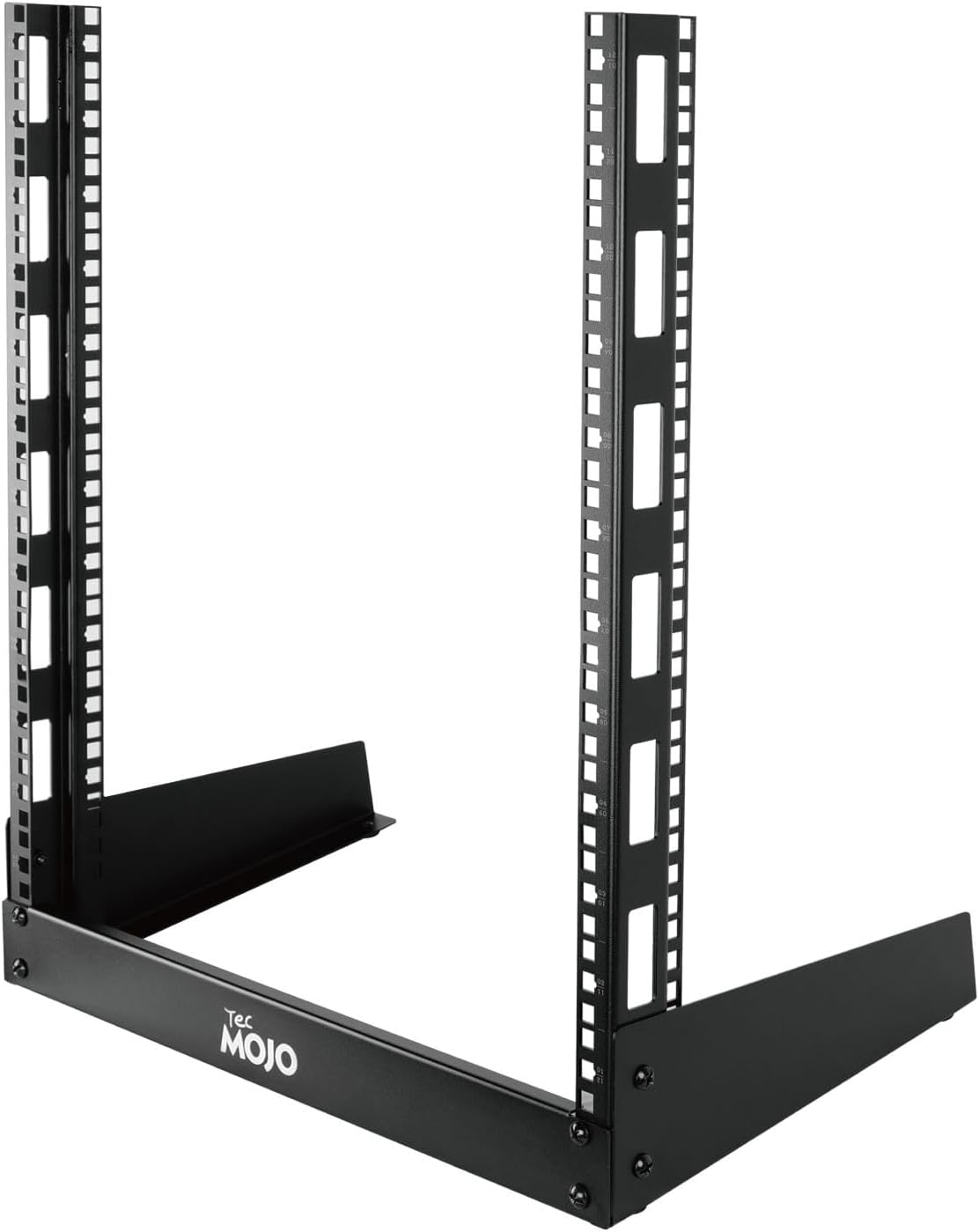 12U Desktop 2 Post Open Frame Server Rack Black