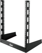 12U Desktop 2 Post Open Frame Server Rack Black
