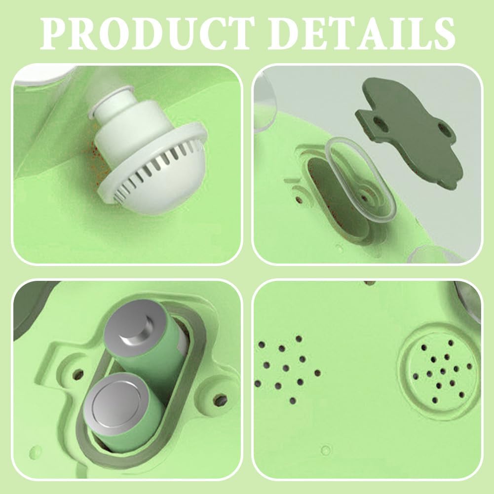 Dinosaur Bath Bubble Toy USB Rechargeable Music Green