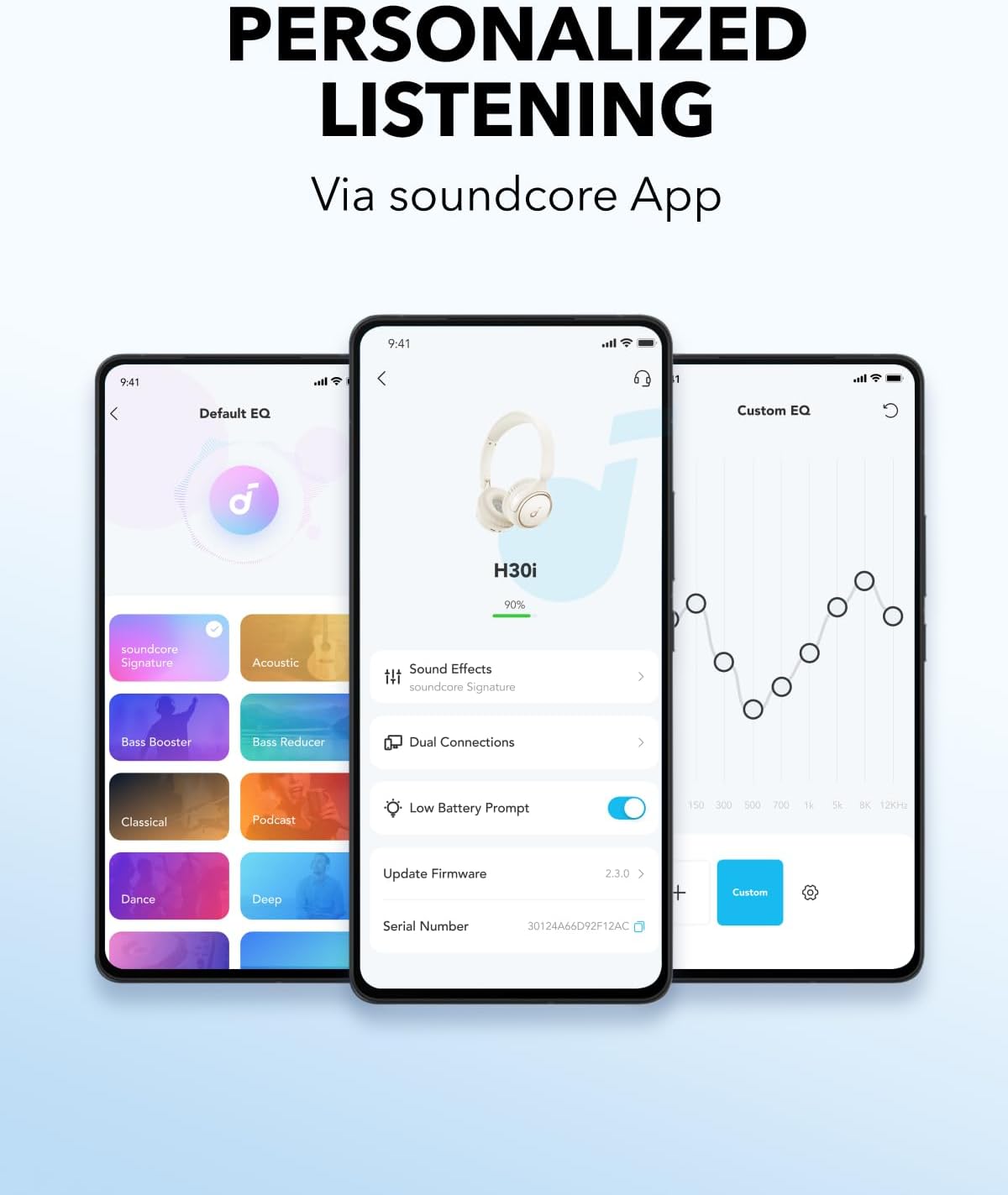 Bluetooth On Ear Wireless Headphones Pure Bass 70H Playtime Foldable