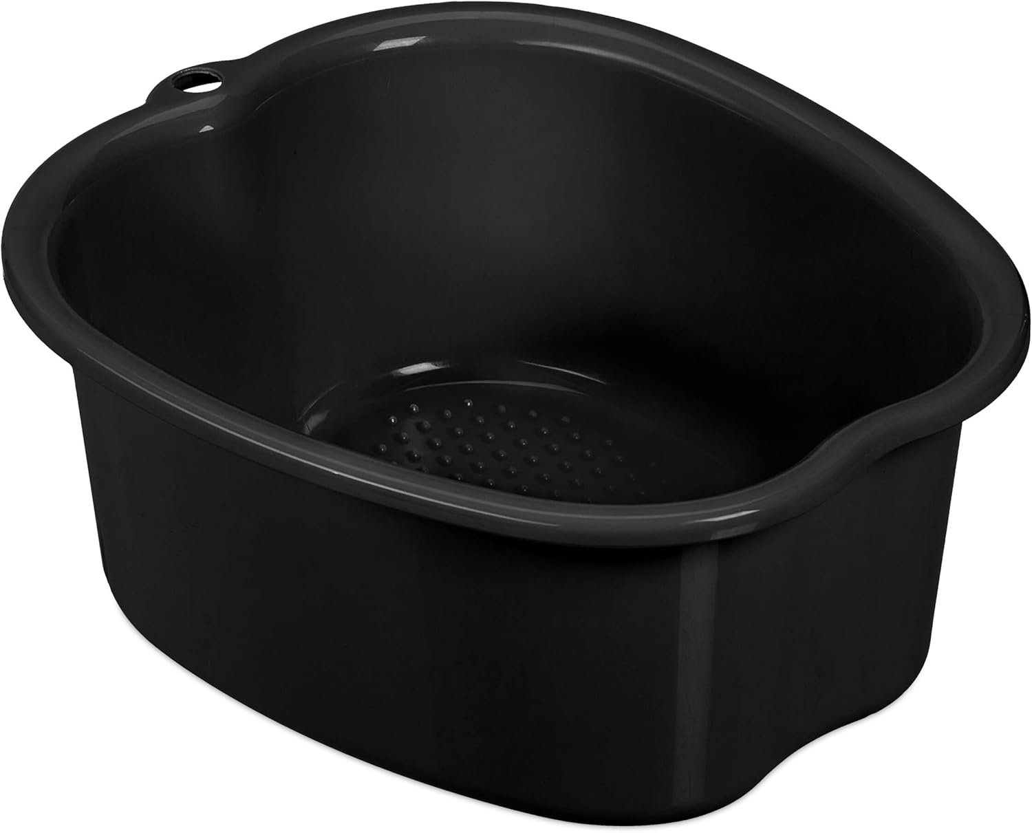 Foot Bath Basin Pedicure Spa Tub Massage Nubs Compact Black