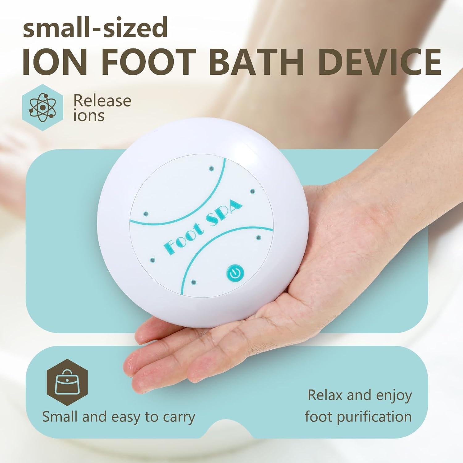 Ionic Foot Spa Detox Machine Portable Foot Bath Cleanse Device