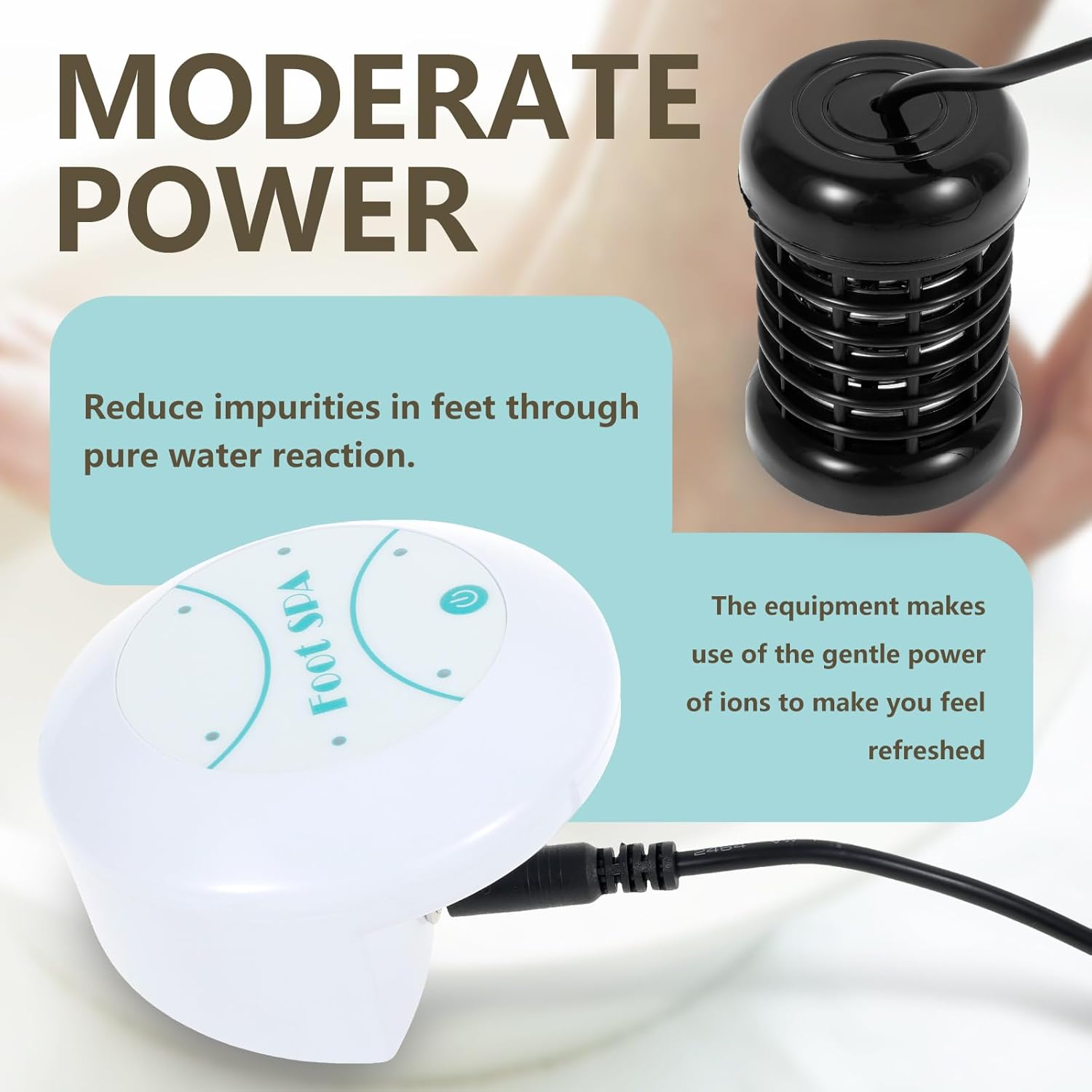 Ionic Foot Spa Detox Machine Portable Foot Bath Cleanse Device