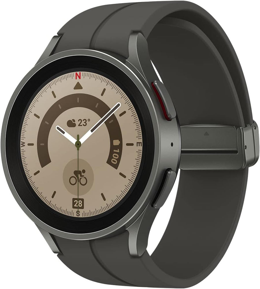 Pro GPS Smart Watch 45mm Titanium Health Fitness Tracker
