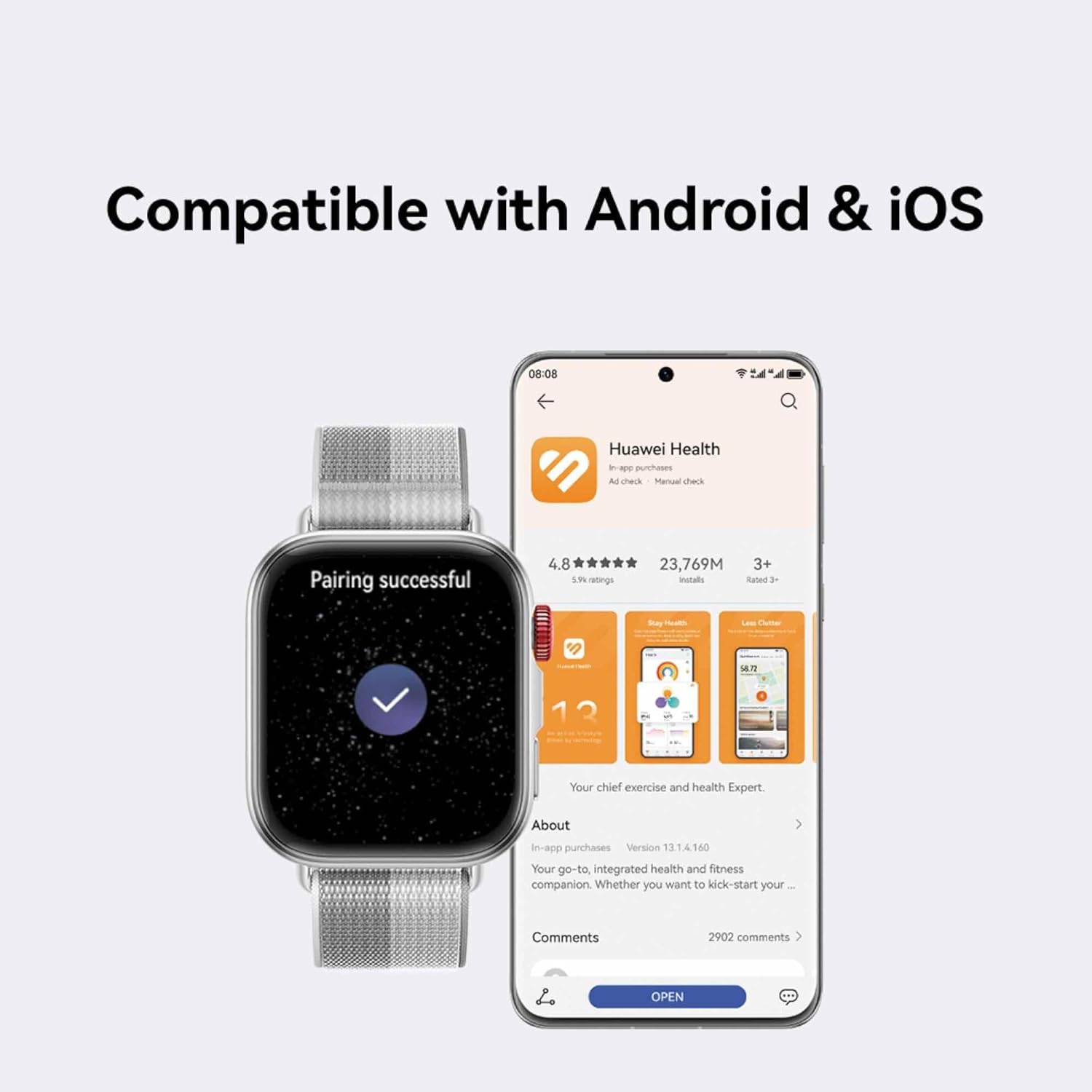 Slim GPS Smart Watch AMOLED Bluetooth Call 10 Day