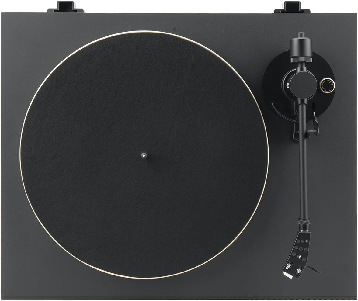 Bluetooth Vinyl Turntable AptX HD Black Gold