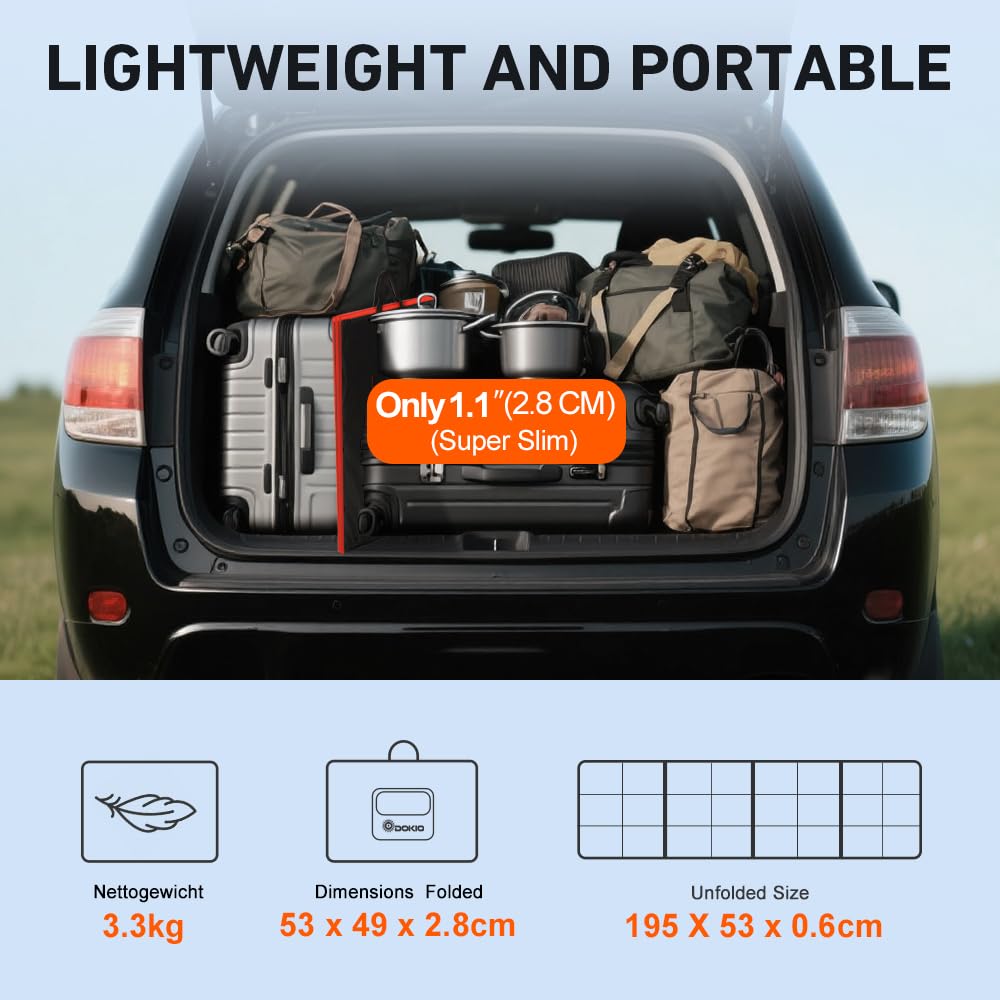 160W Foldable Solar Panel Kit 18V with Controller Cables