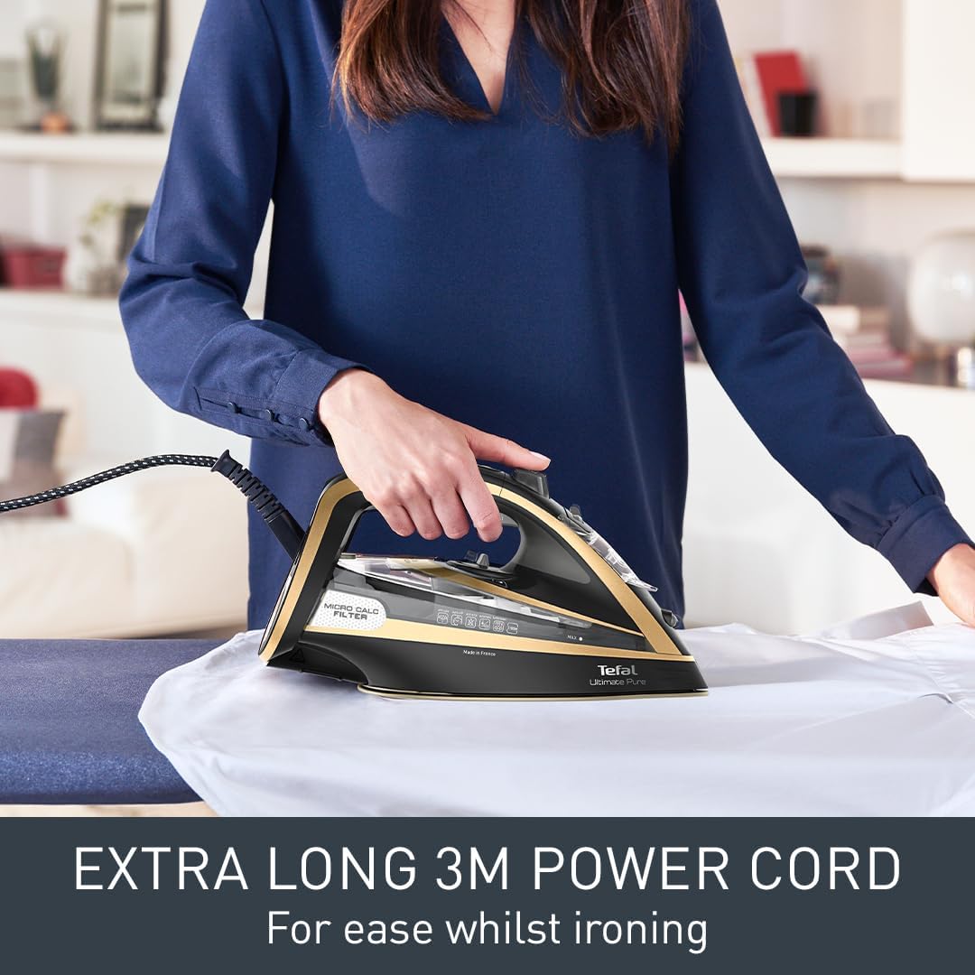 3100W Steam Iron 280g Steam Boost Durilium Soleplate 350ml Tank