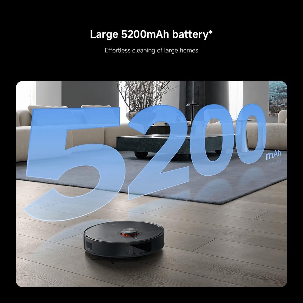 Robot Vacuum Mop Self Empty 8000Pa LiDAR Hot Wash Smart Clean