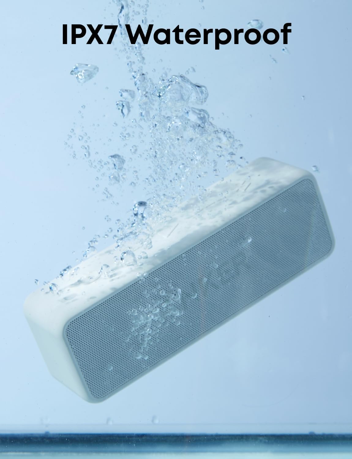Portable Bluetooth Speaker 12W Bass IPX7 Waterproof 24H Playtime
