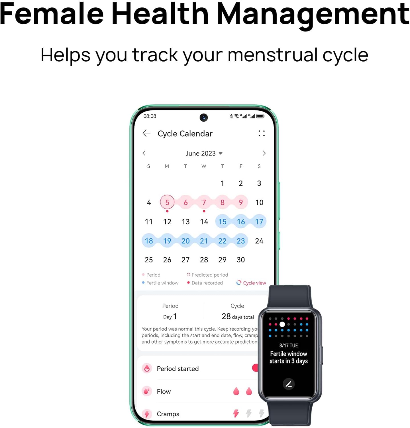 AMOLED Fitness Smart Watch GPS Health Tracker Black