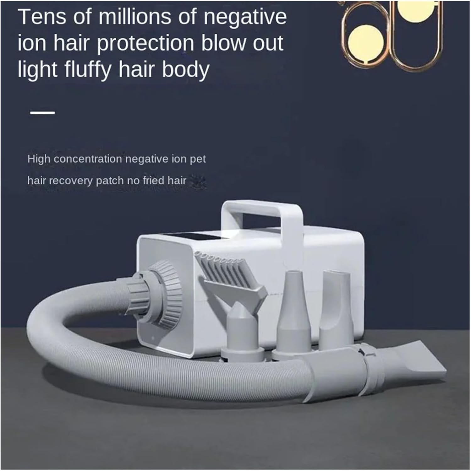 Professional Pet Dryer 2000W LED Negative Ion Fast Dry