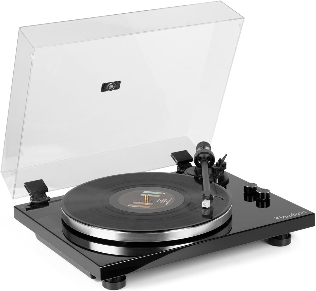 Wireless Bluetooth Vinyl Record Player Turntable Hi-Fi Audio 33/45RPM