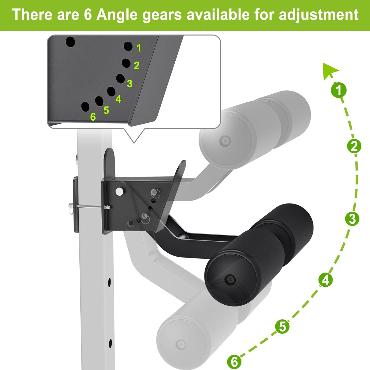 Nordic Hamstring Curl Rack Attachment Adjustable Leg Hold Down