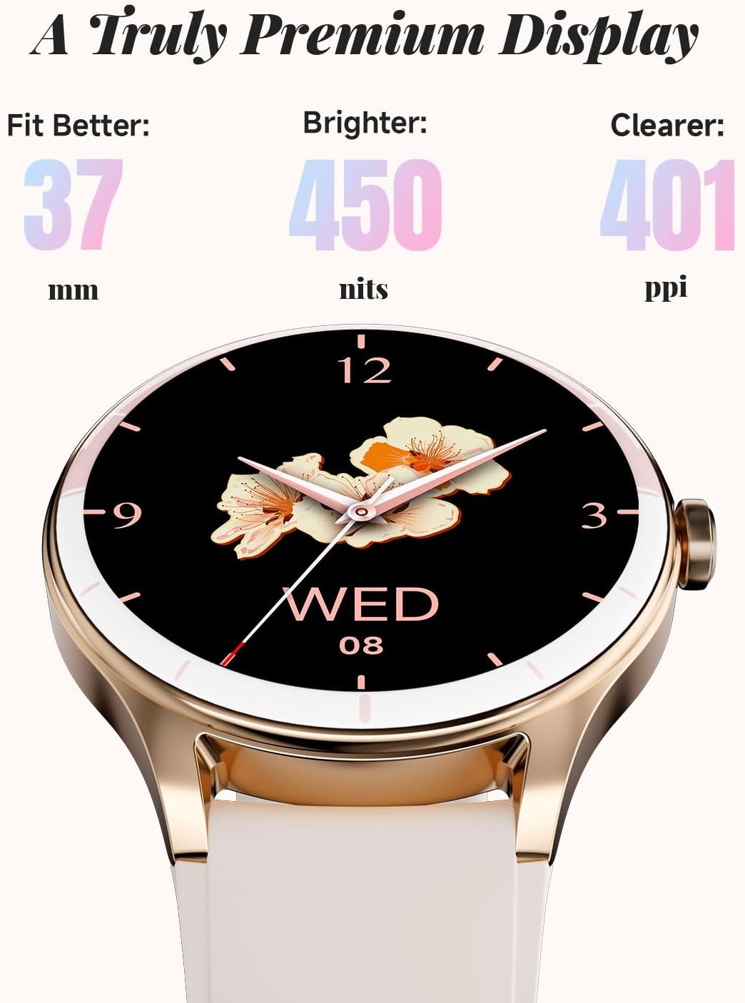Women Smart Watch Bluetooth Call HD Fitness Tracker