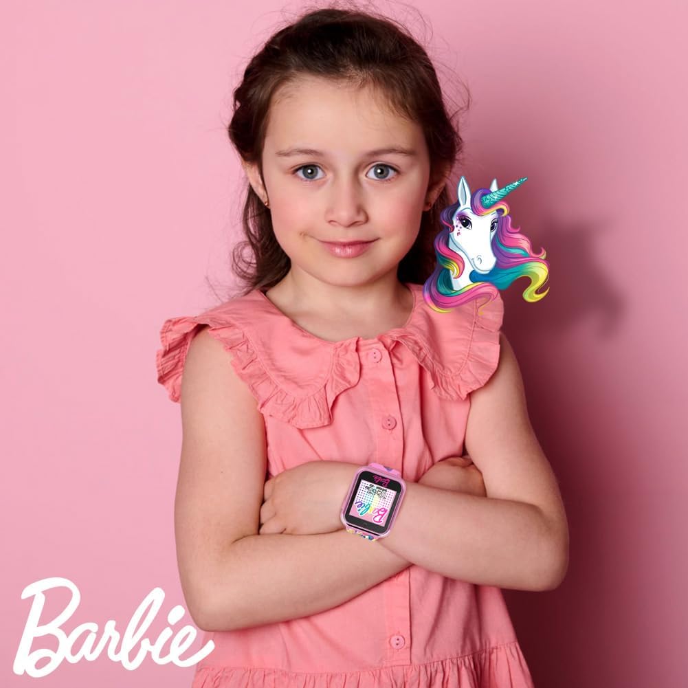 Kids Pink Smart Watch Camera Games Unicorn Mermaid