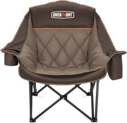 Oversized XL Camping Chair 450lb Padded Khaki Folding
